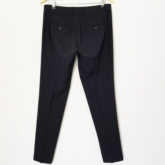 Vince. Classic Black Side Strapping Trouser Pants Size 8 Wool Blend Pockets $265 - Picture 5 of 15